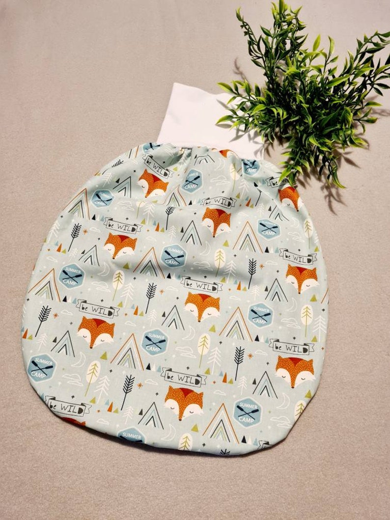 Pucksack/Schlafsack/Strampelsack Sommer/Winter Waschbar Neugeborene verschiedene Größen Geschenk zur Geburt viele Muster Fuchs 2