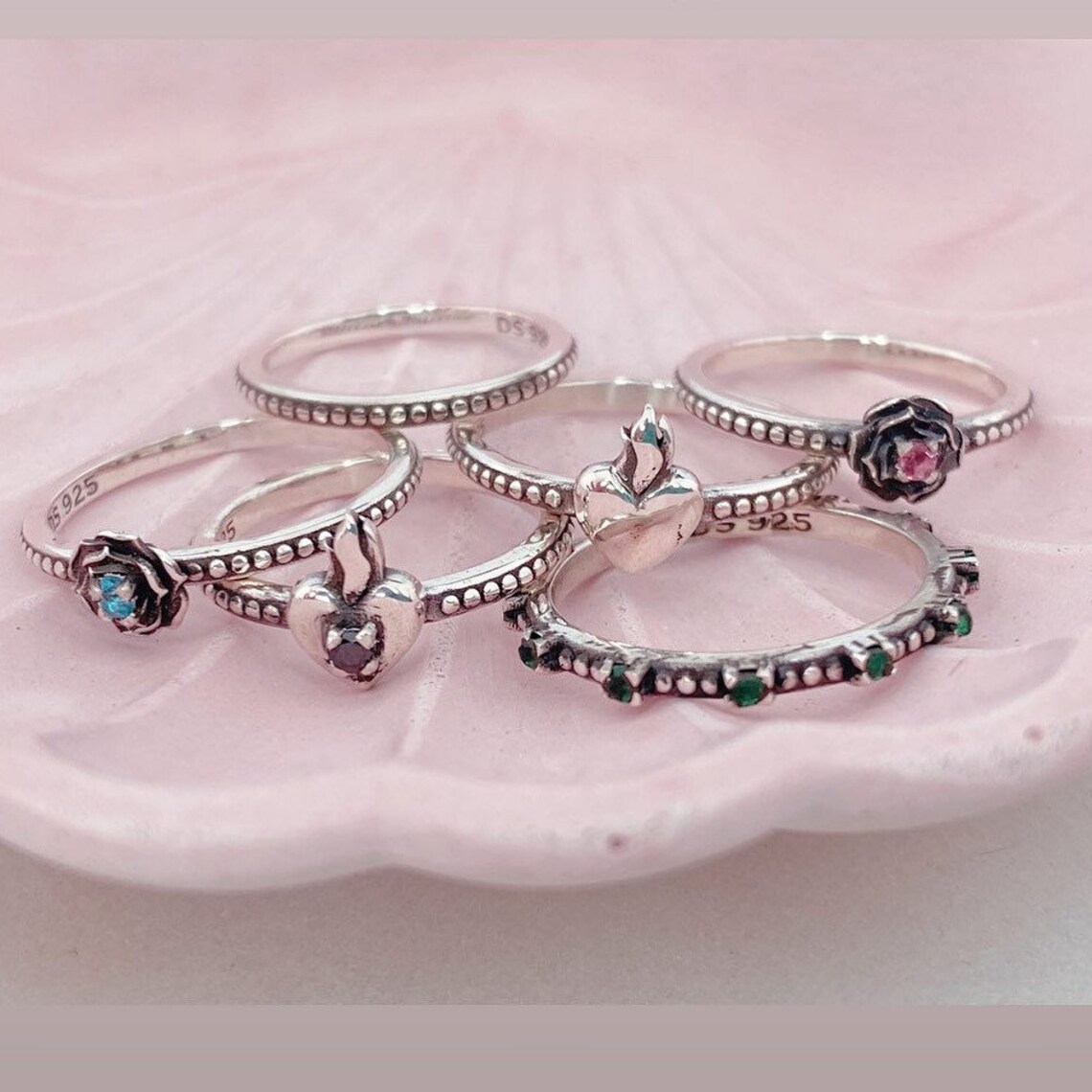 Sacred Heart Ring - Etsy