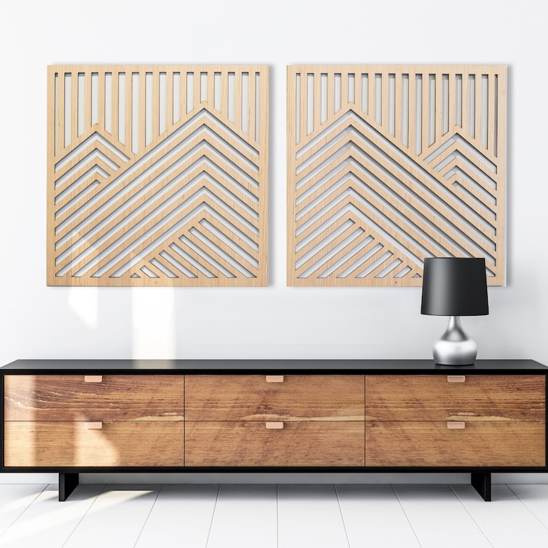 Wooden Square Wall Panels - Etsy