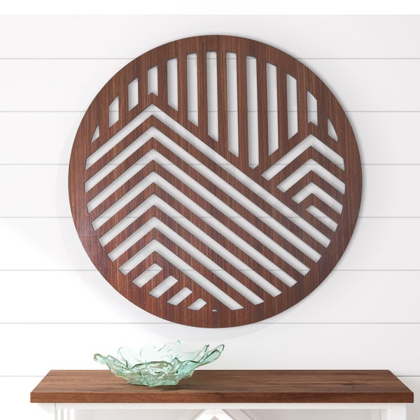 Wood Mountain Wall Art Etsy