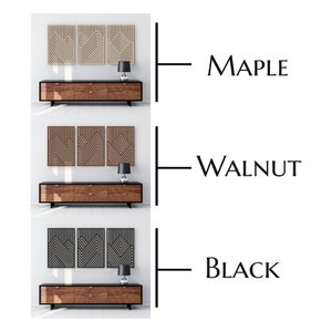 Mountain Wood Wall Art Panels Set of 3 Geometric Wooden Artwork - Etsy