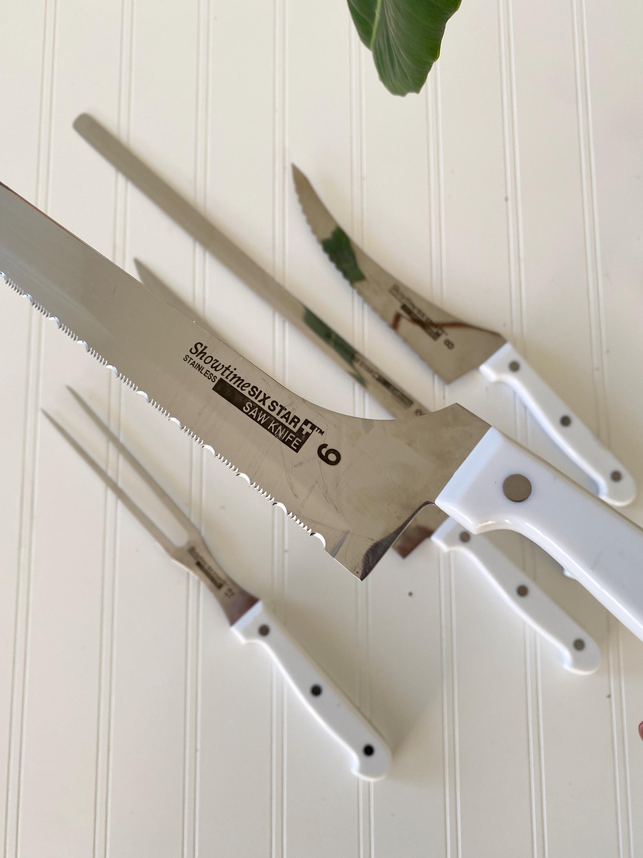 Vintage Ronco Six Star Knife Set | Stainless Steel Carving Knives