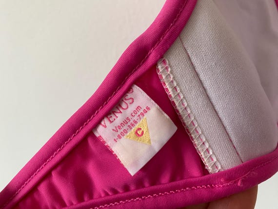 Vintage 90s Pink Venus Bikini: Padded High-Waiste… - image 5