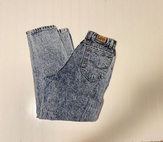 Vintage Lee Riders Acid Wash High Rise Denim - image 1