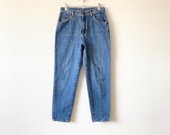 vintage high rise mom jeans by 'lee' | extra high waisted straight leg early 2000 denim | 100% cotton denim womens jeans
