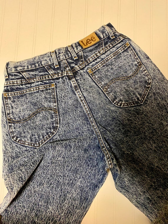 Vintage Lee Riders Acid Wash High Rise Denim - image 6