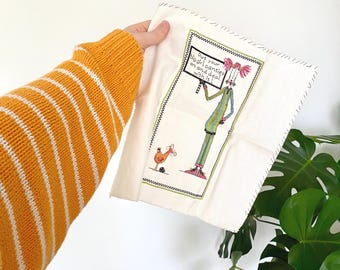 funny vintage cross stitch