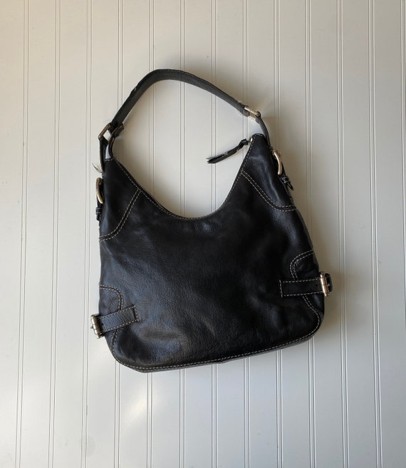 Vintage michael Kors Simple Black Hobo Bag Vintage Early 2000s