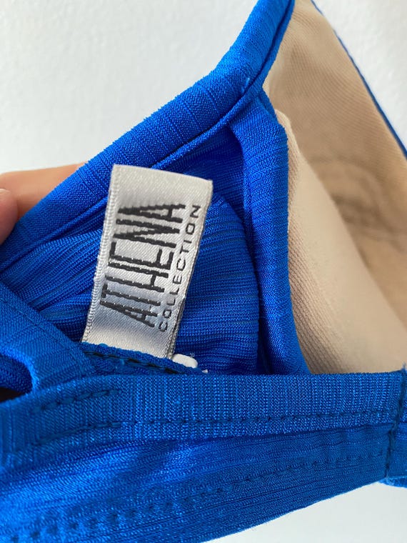 vintage 90's royal blue bikini by athena | cute s… - image 3