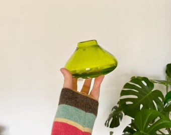 Small green vase