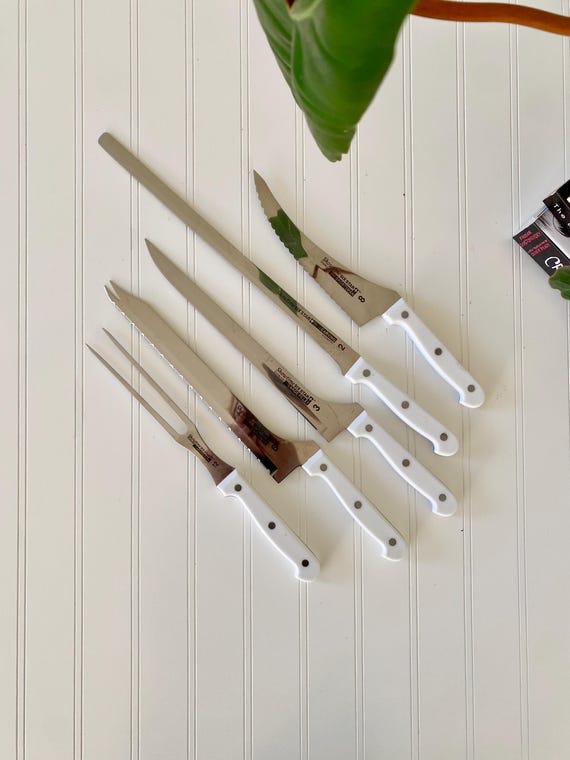 Vintage Ronco Six Star Knife Set | Stainless Steel Carving Knives