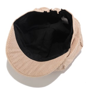 Cordmütze, Schirmmütze, Paperboy Mütze, schlichte und minimalistische Mütze, schlichte mütze, reine und schlichte Mütze Bild 6