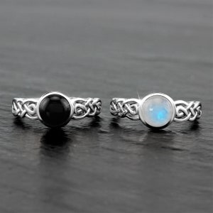 Silvershake Triquetra Celtic Knot Ring - 925 Sterling Silver, White Gold Plated, Symbolic Design - View #5