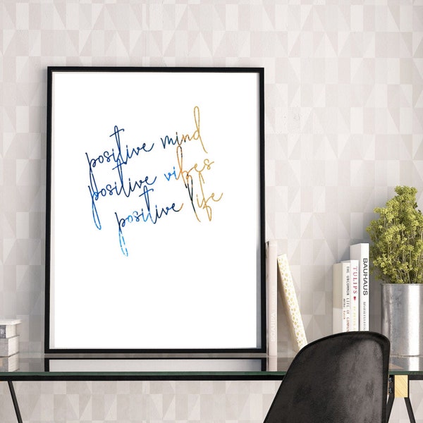 Gold Quote Print Etsy