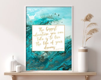 Teal Quote Etsy