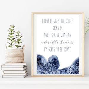 Home office quote - office wall art - motivational quote for office - Girl Boss Quote Wall Art