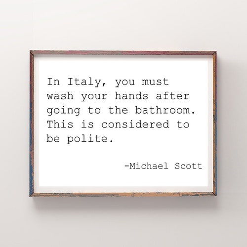 The Office Bathroom Quotes Etsy