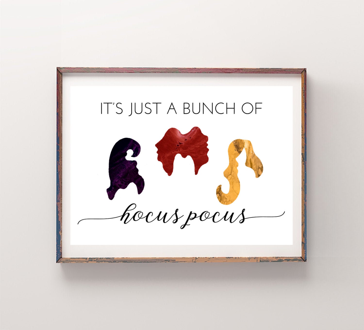 hocus pocus sign halloween printable sign halloween decor etsy