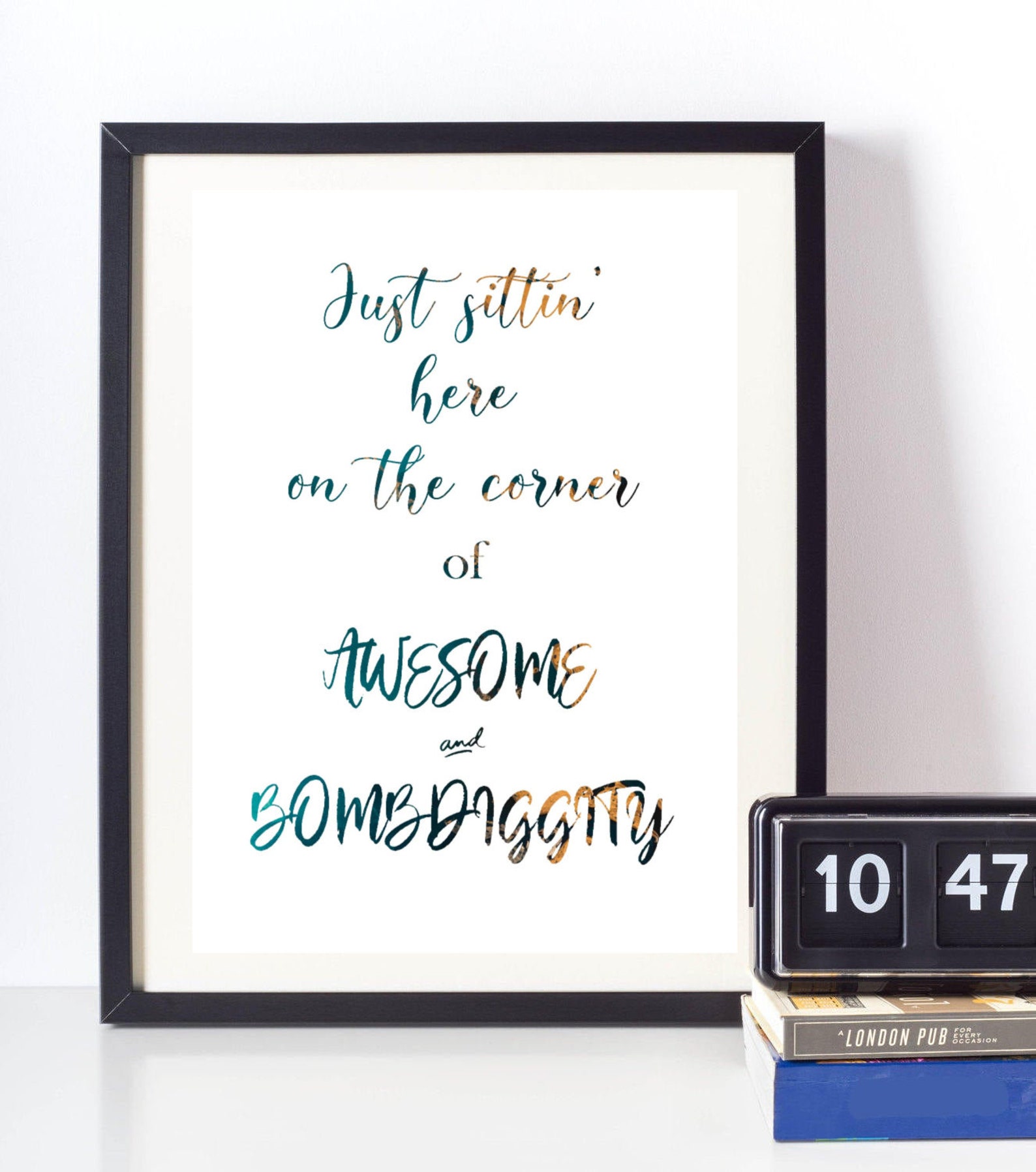 Feel Good Quote Print Funny Uplifting Quote Wall Art | Etsy