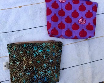 Fabric Zipper Pouch | Cosmetic Bag | Pencil Pouch