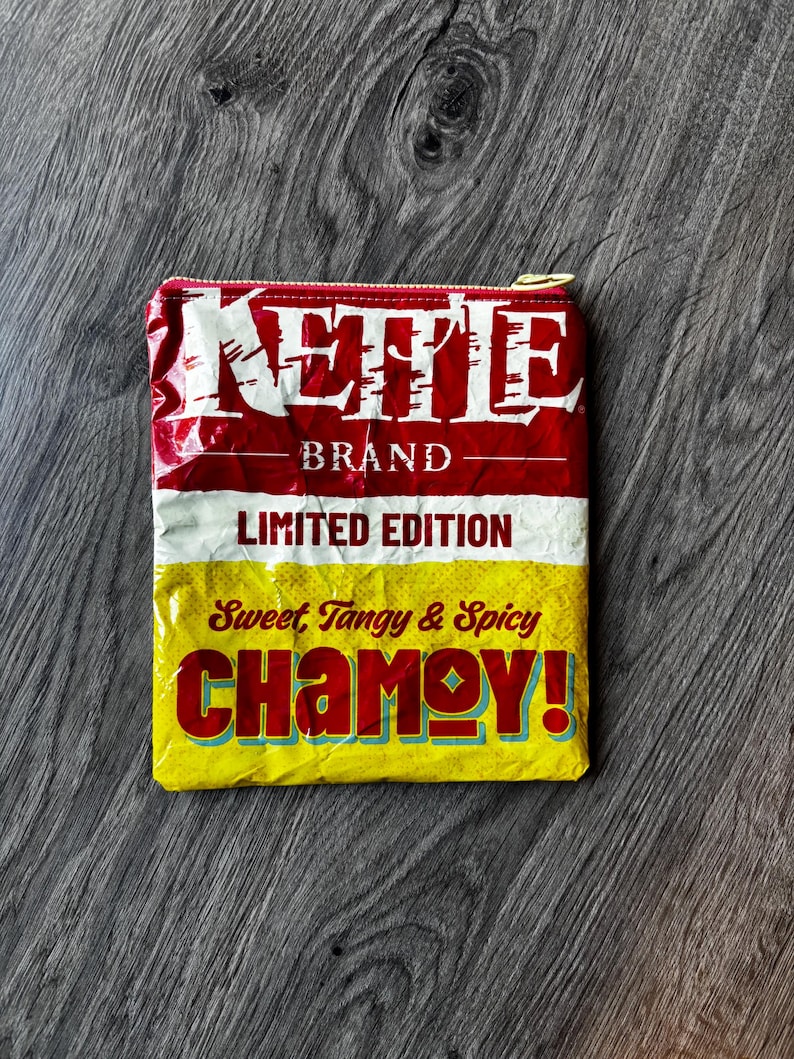 Upcycled Candy/Chip Vinyl Wrapper Pouches| Zipper Pouches image 3