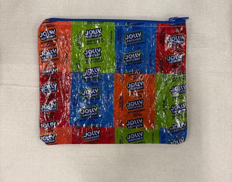 Upcycled Candy/Chip Vinyl Wrapper Pouches| Zipper Pouches image 6