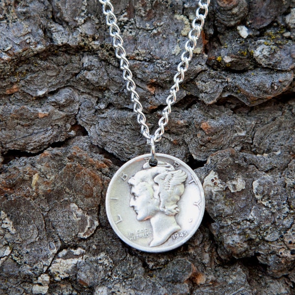 Mercury Dime Necklace | Dime Necklace | Mercury Necklace | Coin Jewelry | Dime Jewelry | Custom Jewelry | Coin Necklace | Coin Gift