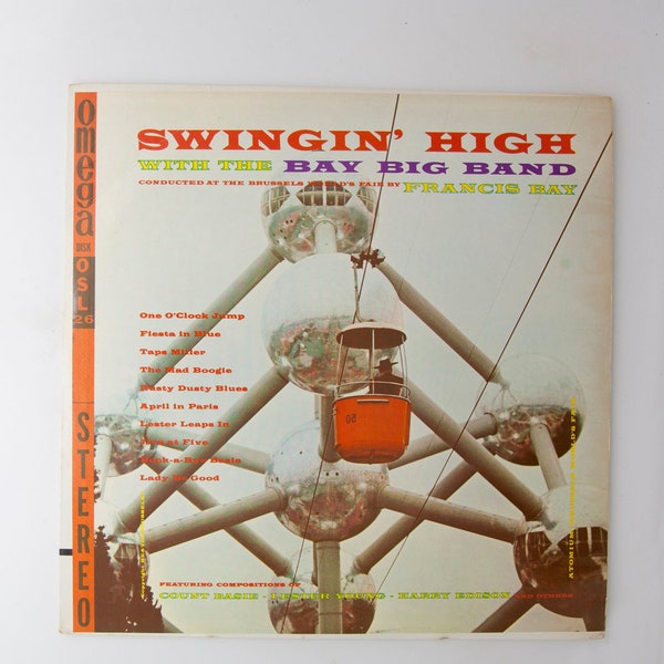 Swingin' High with the Bay Big Band - Vintage Vinyl LP - Omega Records OSL 26 - Jazz, Big Band