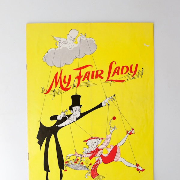 My Fair Lady - Souvenir Program - Musical - Brian Aherne, Anne Rogers, Charles Victor, Hugh Dempster