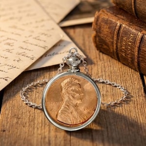 Birthday Necklace | Custom Date Necklace | Penny Necklace | Birth Year Necklace | Birth Necklace | Personalized Necklace | Custom Necklace