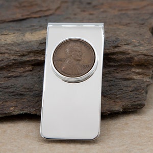 Personalized Money Clip | Custom Date Penny Money Clip | Mens Money Clip | Coin Money Clip
