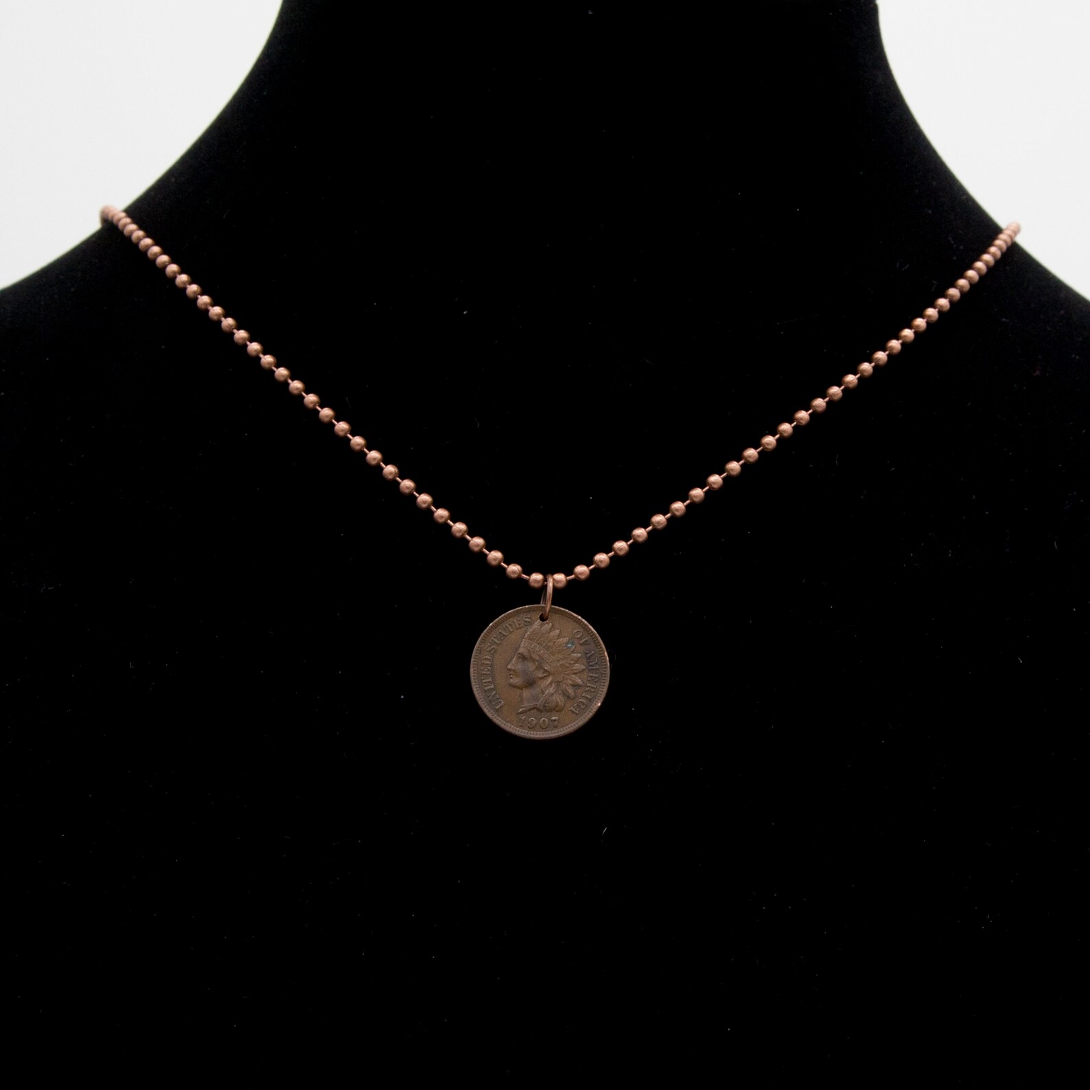 Indian Head Penny Necklace Indian Penny Jewelry Antique Coin Etsy
