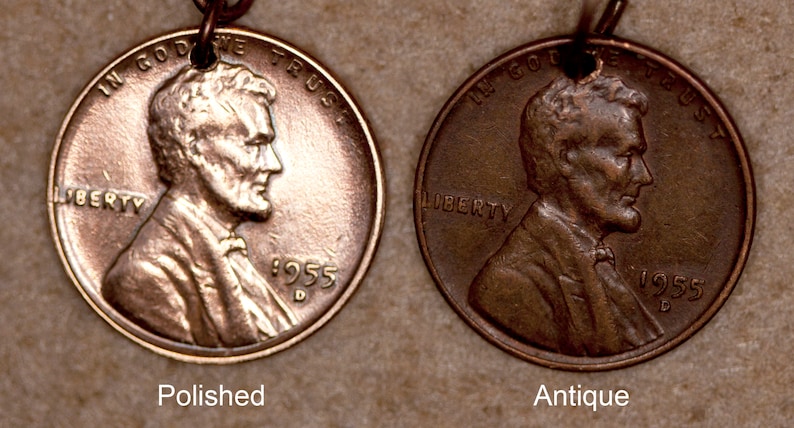 40th Custom Date Penny Necklace in Bezel Anniversary 30th 35th 70th 80th 75th 65th 25th 85th Birthday 50th 60th 45th 55th