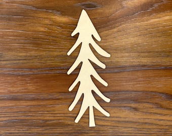 Tree | Unfinished Laser Cut Wood Shape - 1/8" thick | Pine Tree | Wooden Tree Cutout | Wood Tree Cutout | Wood Cutout Shapes