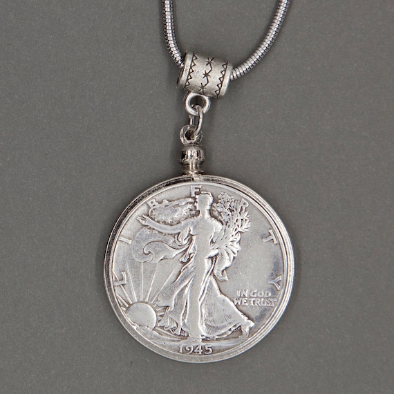 Half dollar best sale necklace