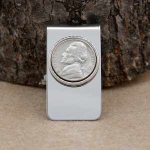 Personalized Money Clip  | Mens Money Clip | Birth Year Money Clip |  Birth Year Gift | Coin Money Clip