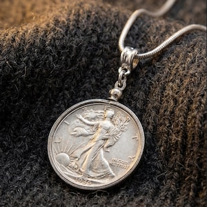 Walking Liberty Half Dollar Pendant - Etsy