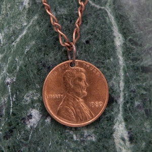 Birthday Necklace | Custom Date Penny Necklace | Personalized Necklace | Personalized Gift | Penny Necklace | coin Necklace | Coin Jewelry