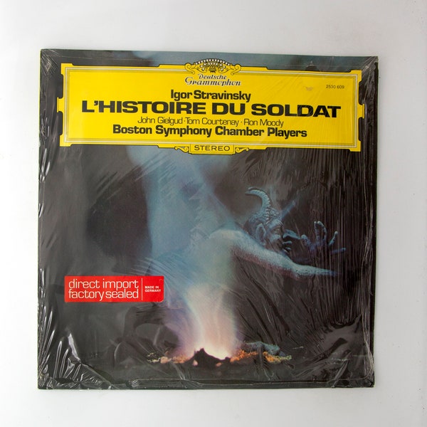 Igor Stravinsky - L'Histoire Du Soldat - Boston Symphony Chamber Players - Deutsche Grammophon 2530 609 -  Vinyl LP - Classical