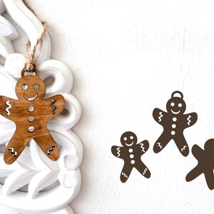 Gingerbread Cookie Ornament SVG Laser Cut File