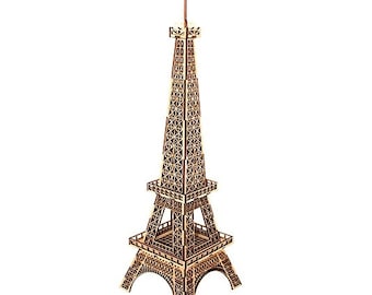 Eiffel Tower Miniature CNC SVG laser cutting Paris Tower diy kit digital model