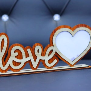Rahmen Herz SVG Liebe Valentine Laser Cut Digitale Datei Fotorahmen
