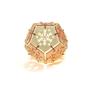 Snowflake Night Light SVG Laser Cut File