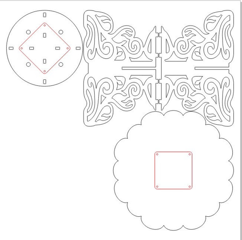 Cupcake Stand SVG Laser Cutting for Cake or Desserts Wedding Birthday