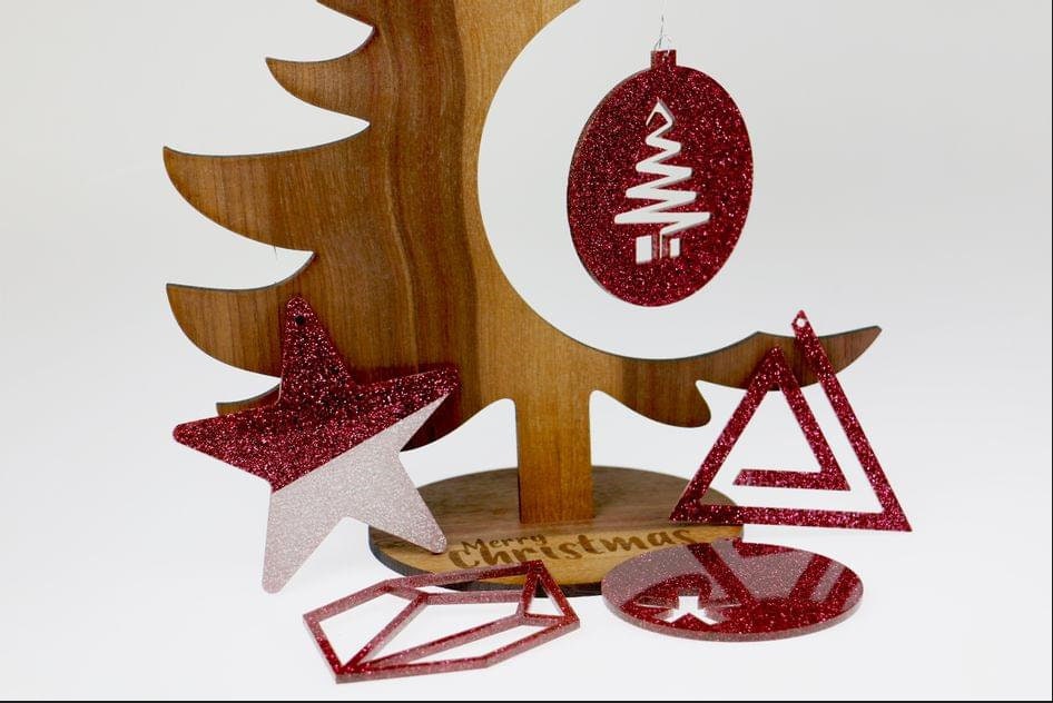 Standing Christmas Tree SVG File for Laser Cutting Etsy