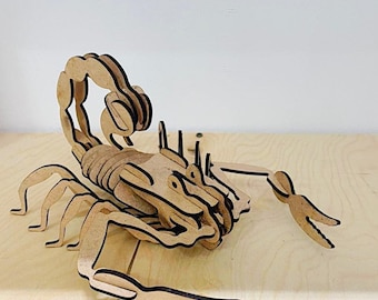 Puzzle 3D Scorpione Metallico - Modello Da Costruire Per Adulti