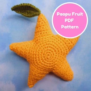 Paopu Fruit Amigurumi Crochet Pattern - PDF File - Kingdom Hearts inspired tutorial
