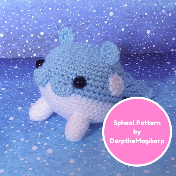 Spheal Amigurumi Crochet Pattern - PDF File - Pokemon inspired tutorial