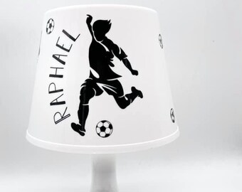 Table lamp, children's lamp "GOAL-Football" with name, footballer with comic "Goal", teenager, great gift idea, birthday, celebrations