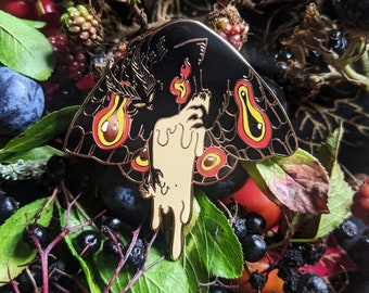 Mothman Hard Enamel Pin,Mythology Pin